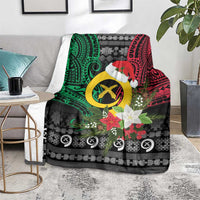 Vanuatu Pig's Tusk Meri Krismas! Blanket Vanuatuan Ancient Art Spirit - Polynesian Pride