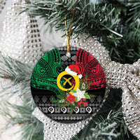 Vanuatu Pig's Tusk Meri Krismas! Ceramic Ornament Vanuatuan Ancient Art Spirit - Polynesian Pride