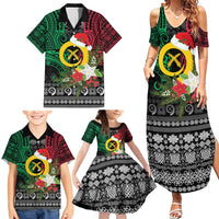 Vanuatu Pig's Tusk Meri Krismas! Family Matching Summer Maxi Dress and Hawaiian Shirt Vanuatuan Ancient Art Spirit LT9 - Polynesian Pride