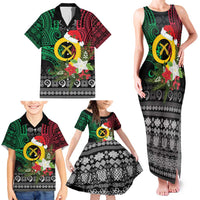 Vanuatu Pig's Tusk Meri Krismas! Family Matching Tank Maxi Dress and Hawaiian Shirt Vanuatuan Ancient Art Spirit LT9 - Polynesian Pride