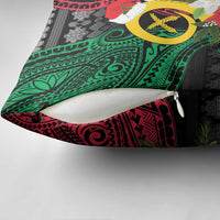 Vanuatu Pig's Tusk Meri Krismas! Pillow Cover Vanuatuan Ancient Art Spirit - Polynesian Pride