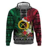 Vanuatu Pig's Tusk Meri Krismas! Zip Hoodie Vanuatuan Ancient Art Spirit - Polynesian Pride
