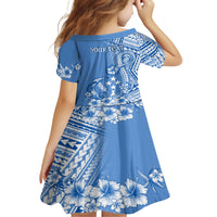Kosrae Constitution Day Personalised Kid Short Sleeve Dress Kusaie Hook Tattoo Special Polynesian Pattern LT9 - Polynesian Pride