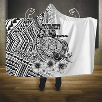 Ia Orana Tahiti Personalised Hooded Blanket French Polynesia Hook Tattoo Special White Color LT9