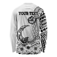 Ia Orana Tahiti Personalised Long Sleeve Shirt French Polynesia Hook Tattoo Special White Color LT9