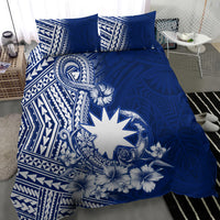 Nauru Independence Personalised Bedding Set Naoero Hook Tattoo Special Polynesian Pattern LT9 - Polynesian Pride