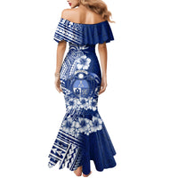 Nauru Independence Personalised Mermaid Dress Naoero Hook Tattoo Special Polynesian Pattern LT9 - Polynesian Pride