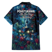 New Zealand Matariki Pohutukawa Family Matching Short Sleeve Bodycon Dress and Hawaiian Shirt Te Mauri te Ora
