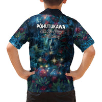 New Zealand Matariki Pohutukawa Kid Hawaiian Shirt Te Mauri te Ora