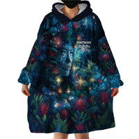 New Zealand Matariki Pohutukawa Wearable Blanket Hoodie Te Mauri te Ora
