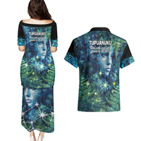 New Zealand Matariki Tupuanuku Couples Matching Puletasi and Hawaiian Shirt Te W o te Hauhake LT9 - Polynesian Pride