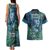 New Zealand Matariki Tupuanuku Couples Matching Tank Maxi Dress and Hawaiian Shirt Te W o te Hauhake LT9 - Polynesian Pride