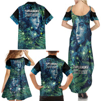New Zealand Matariki Tupuanuku Family Matching Summer Maxi Dress and Hawaiian Shirt Te W o te Hauhake LT9 - Polynesian Pride