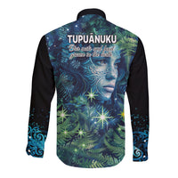 New Zealand Matariki Tupuanuku Long Sleeve Button Shirt Te Wā o te Hauhake