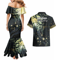 New Zealand Matariki Tupuarangi Couples Matching Mermaid Dress and Hawaiian Shirt Ng Kai o te Rangi LT9 - Polynesian Pride