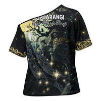 New Zealand Matariki Tupuarangi Cross Shoulder Shirt Ng Kai o te Rangi - Polynesian Pride