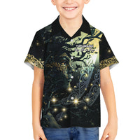 New Zealand Matariki Tupuarangi Family Matching Puletasi and Hawaiian Shirt Ng Kai o te Rangi LT9 Son's Shirt Art - Polynesian Pride
