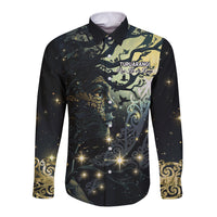 New Zealand Matariki Tupuarangi Long Sleeve Button Shirt Ngā Kai o te Rangi