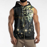 New Zealand Matariki Tupuarangi Sleeveless Zip Hoodie Ng Kai o te Rangi LT9 - Polynesian Pride
