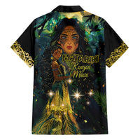 New Zealand Matariki Family Matching Off Shoulder Short Dress and Hawaiian Shirt Rongoā Māori Wellbeing and Good Luck