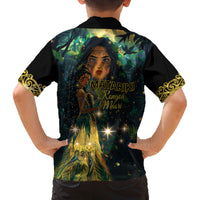 New Zealand Matariki Family Matching Puletasi and Hawaiian Shirt Rongo Mori Wellbeing and Good Luck LT9 - Polynesian Pride