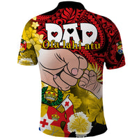 Fathers Day Polynesian Islands Tonga Polo Shirt Dad Ofa lahi atu Polynesian Flowers Tribal LT9 - Polynesian Pride