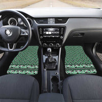 New Zealand Maori Niho Taniwha Car Mats Kakariki Mangopare and Puhoro Pattern