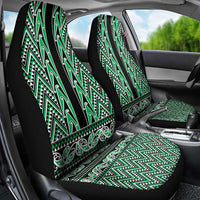 New Zealand Maori Niho Taniwha Car Seat Cover Kakariki Mangopare and Puhoro Pattern