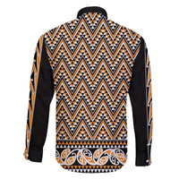 New Zealand Maori Niho Taniwha Family Matching Long Sleeve Bodycon Dress and Hawaiian Shirt Karaka Mangopare and Puhoro Pattern LT9 - Polynesian Pride
