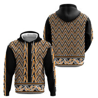 New Zealand Maori Niho Taniwha Hoodie Karaka Mangopare and Puhoro Pattern