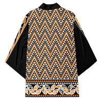 New Zealand Maori Niho Taniwha Kimono Karaka Mangopare and Puhoro Pattern - Polynesian Pride