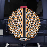 New Zealand Maori Niho Taniwha Spare Tire Cover Karaka Mangopare and Puhoro Pattern
