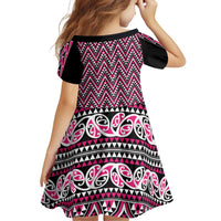 New Zealand Maori Niho Taniwha Family Matching Off Shoulder Short Dress and Hawaiian Shirt Mawhero Mangopare and Puhoro Pattern LT9 - Polynesian Pride