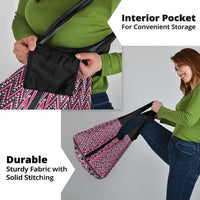 New Zealand Maori Niho Taniwha Grocery Bag Mawhero Mangopare and Puhoro Pattern