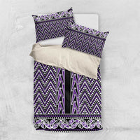 New Zealand Maori Niho Taniwha Bedding Set Waiporopo Mangopare and Puhoro Pattern