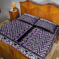 New Zealand Maori Niho Taniwha Quilt Bed Set Waiporopo Mangopare and Puhoro Pattern