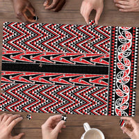 New Zealand Maori Niho Taniwha Puzzle Whero Mangopare and Puhoro Pattern - Polynesian Pride