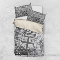 Vintage Bula Fiji Personalised Bedding Set Beige Hibiscus Tapa Pattern LT9