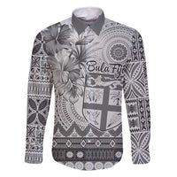 Vintage Bula Fiji Personalised Family Matching Mermaid Dress and Hawaiian Shirt Beige Hibiscus Tapa Pattern