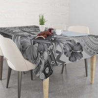 Vintage Bula Fiji Personalised Tablecloth Beige Hibiscus Tapa Pattern LT9