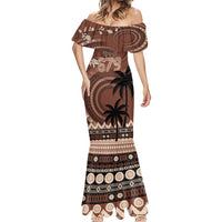 Personalised Bula Fiji 679 Mermaid Dress Fijian Tagimoucia Masi Tapa Art LT9 - Polynesian Pride
