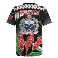 Personalised Samoa 685 Rugby Jersey Teuila Flower With Black Samoan Tattoo