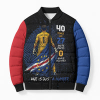 Cape Verde Goalkeeper Personalized Bomber Puffer Jacket 40 Years Old 27 Shots Zero Goals Vintage