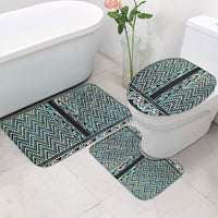 New Zealand Maori Niho Taniwha Bathroom Set Papua Shell - Mangopare Puhoro Pattern