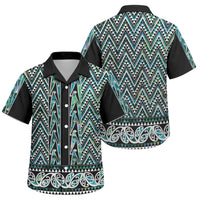New Zealand Maori Niho Taniwha Family Matching Mermaid Dress and Hawaiian Shirt Papua Shell - Mangopare Puhoro Pattern LT9 Son's Shirt Green - Polynesian Pride
