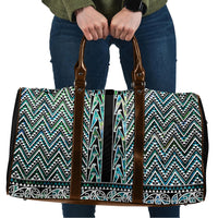 New Zealand Maori Niho Taniwha Travel Bag Papua Shell - Mangopare Puhoro Pattern
