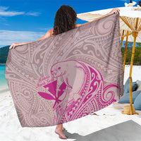 Hawaii Monk Seal and Map Sarong Polynesian Kanaka Maoli Pink Vibe