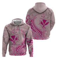 Hawaii Monk Seal and Map Zip Hoodie Polynesian Kanaka Maoli Pink Vibe
