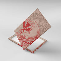 Hawaii Monk Seal and Map Canvas Wall Art Polynesian Kanaka Maoli Red Vibe