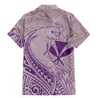 Hawaii Monk Seal and Map Family Matching Mermaid Dress and Hawaiian Shirt Polynesian Kanaka Maoli Violet Vibe